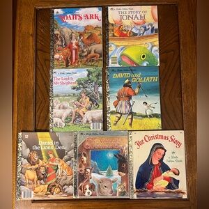 Bible Stories kids books | set of 7 vintage Golden Books